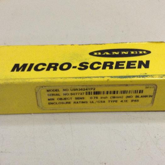 Used BANNER ENGINEERING Light Curtain Receiver USR3524YP2 #85299