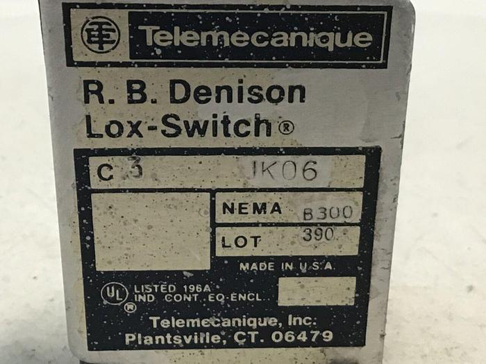 Used TELEMECANIQUE Limit Switch C3JK06 #121455