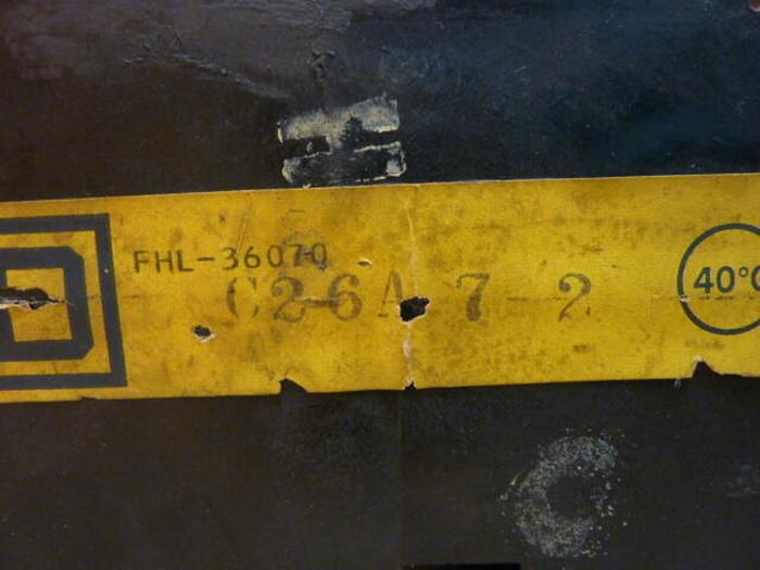 Used SQUARE D 70 Amp Circuit Breaker FHL36070 #28452
