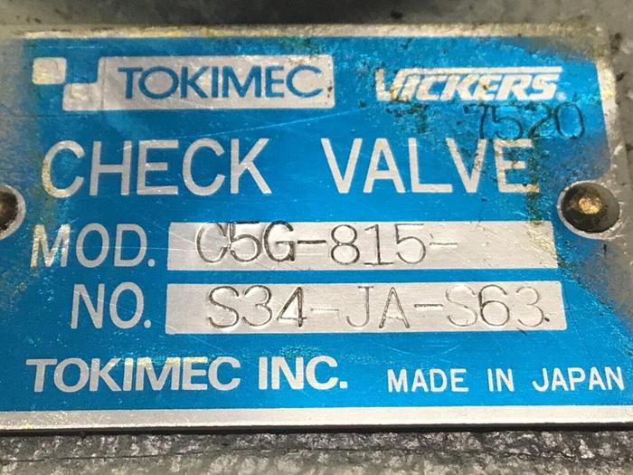 Used VICKERS Check Valve C5G-815 Used