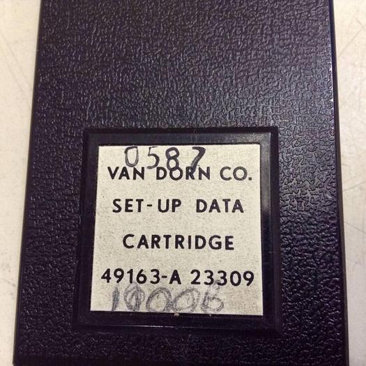 Used VAN DORN Set-Up Data Cartridge 49163-A 23309 #81732
