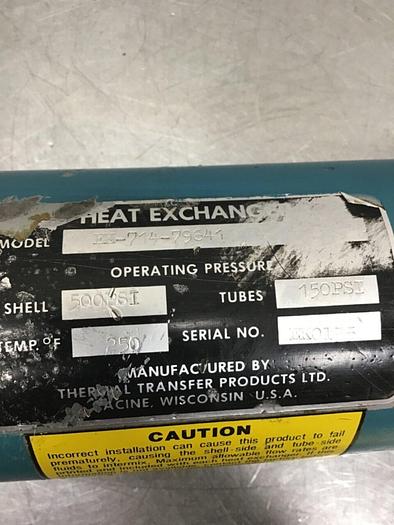 Used THERMAL TRANSFER Heat Exchanger EK-714-79641 #136890