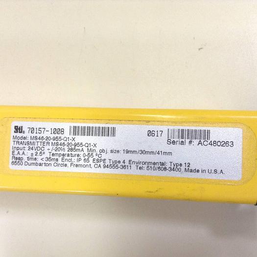 Used STI Light Curtain Transmitter MS46-20-955-Q1-X Used
