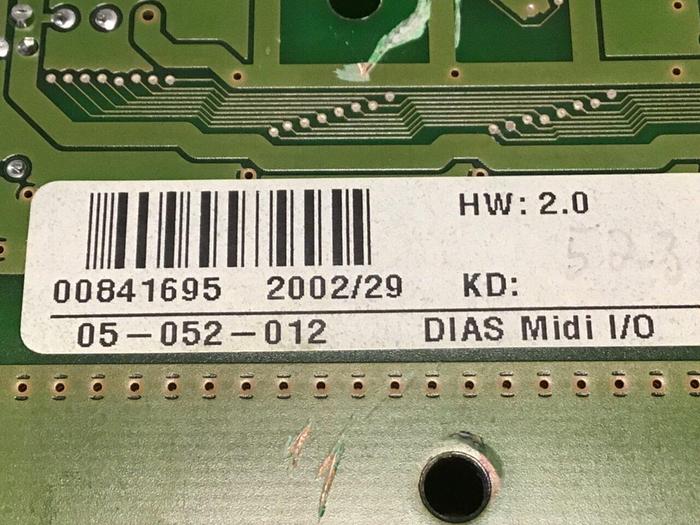 Used SIGMATEK Circuit Board 05-052-012 DIAS MIDI I/O #133974