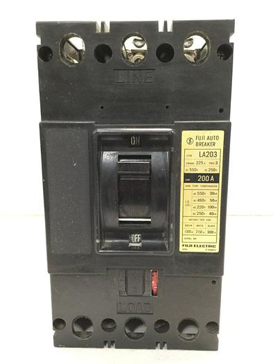 Used FUJI ELECTRIC 200 Amp Breaker LA203-200 #109303