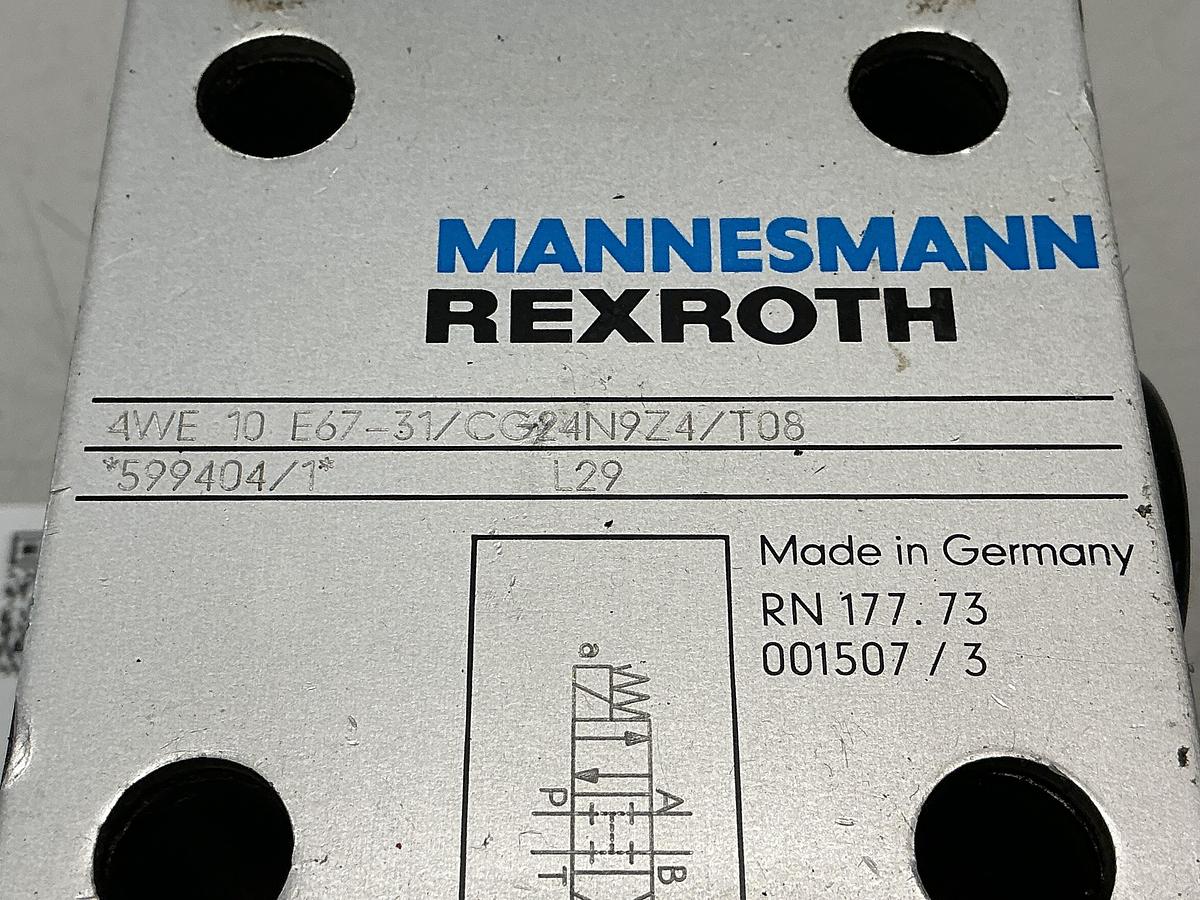 Used REXROTH 4WE 10 E67-31/CG24N9Z4/T08