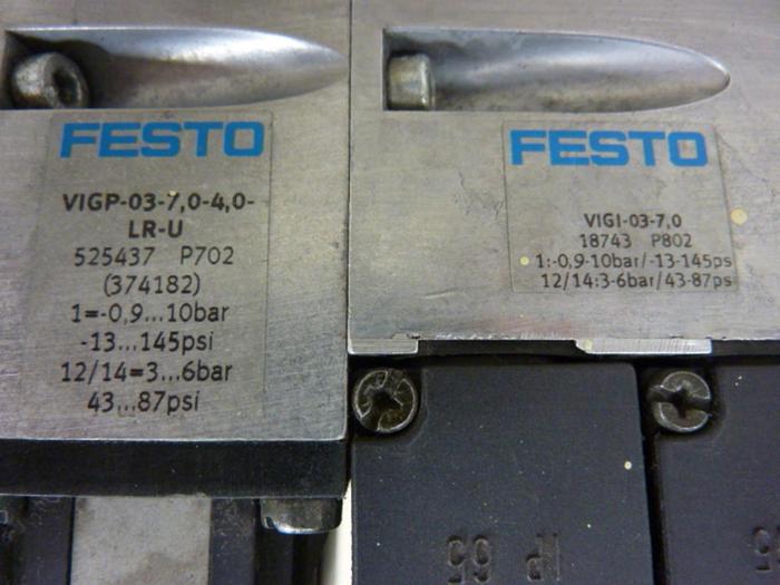 Used FESTO Control Block w/ Valves IFB8-03 #52788