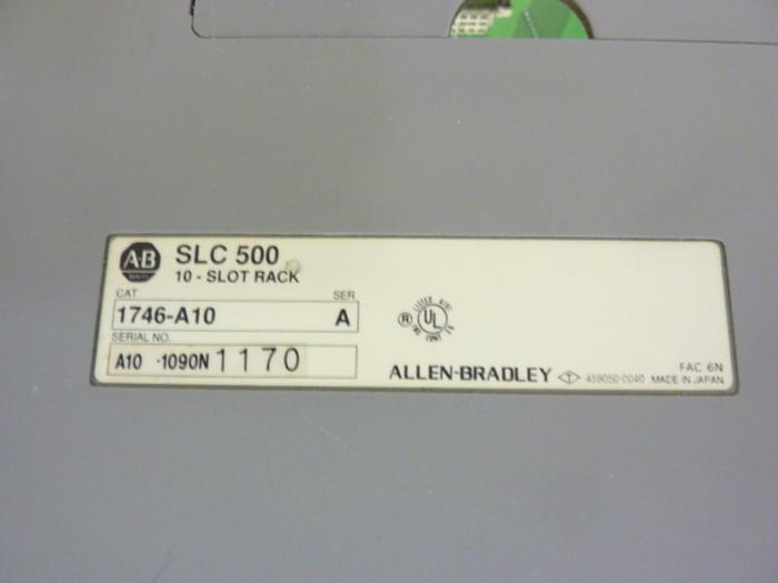 Used ALLEN BRADLEY 10 Slot Rack 1746-A10 SER A USED