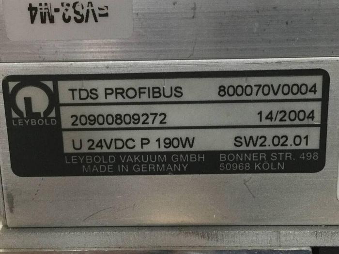 Used LEYBOLD Turbomolecular Pump w/ TDS Profibus TW250 S Used
