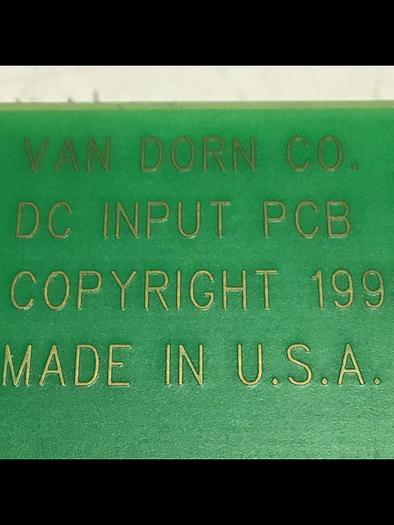 Used VAN DORN DC Input Board 330037 PC330-037 Used