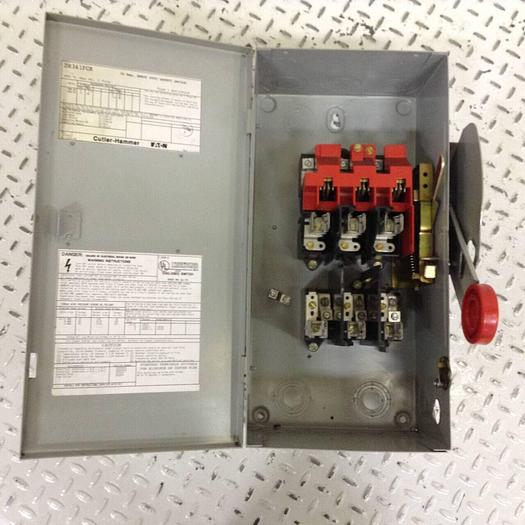 Used CUTLER HAMMER 30 Amp Safety Switch DH361FGK #84519