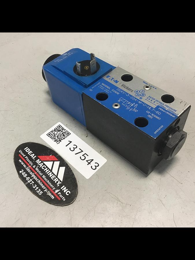 Used VICKERS Directional Hydraulic Valve DG4V322AMUHL760 Used