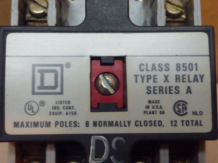 Used SQUARE D Industrial Control Relay 8501-XO  1200 #33177