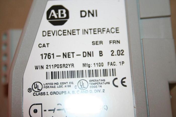 ALLEN BRADLEY Devicenet Interface 1761-NET-DNI SER B NEW