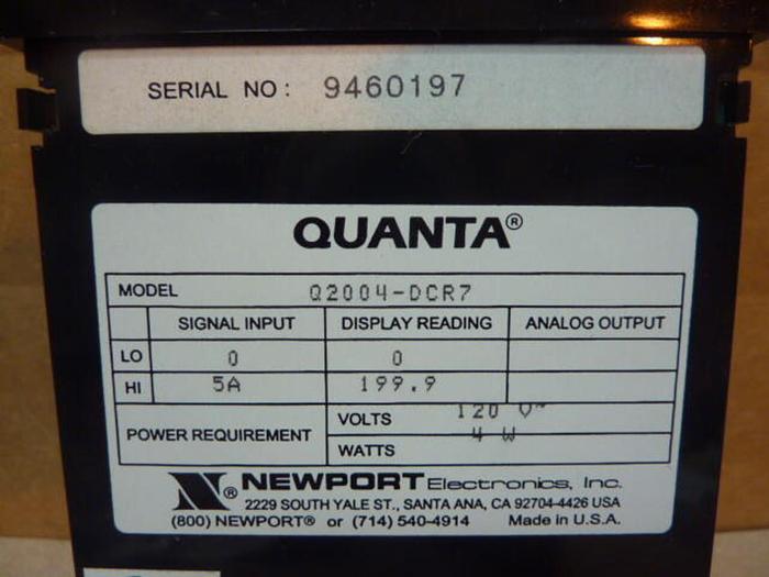 NEWPORT Quanta Display Meter Q2004-DCR7 #33208