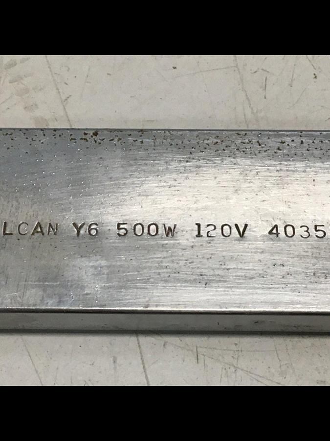 VULCAN ELECTRIC 500 Watt Strip Heater 403512 USED