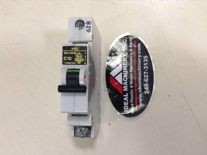 Used AEG 10 Amp Circuit Breaker E81S/C10 #75690