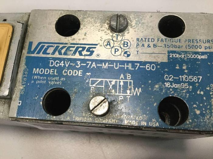 Used VICKERS Valve DG4V37AMUHL760 #98857