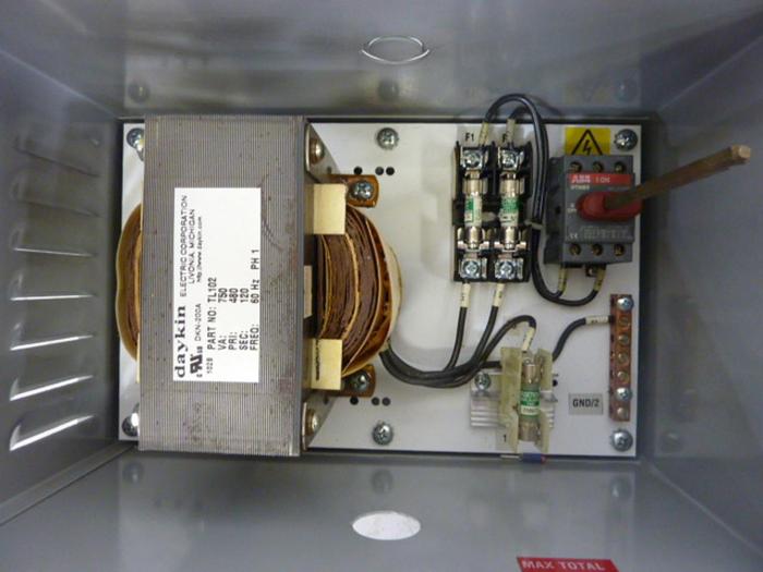 Used DAYKIN 0.75 kVA Transformer Disconnect LTFS-13U #50778