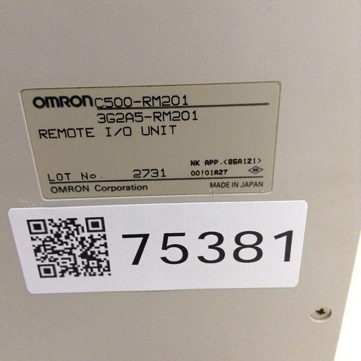 Used OMRON I/O Module C500-RM201 #75381