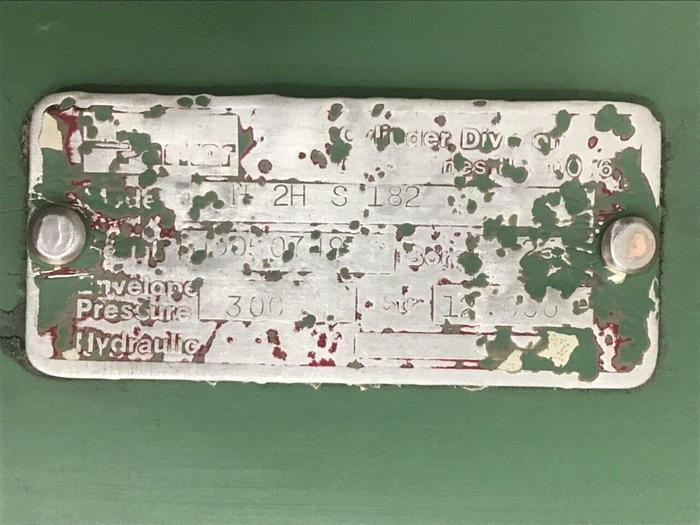 Used PARKER Injection Sled Cylinder H2HS182 USED #135145