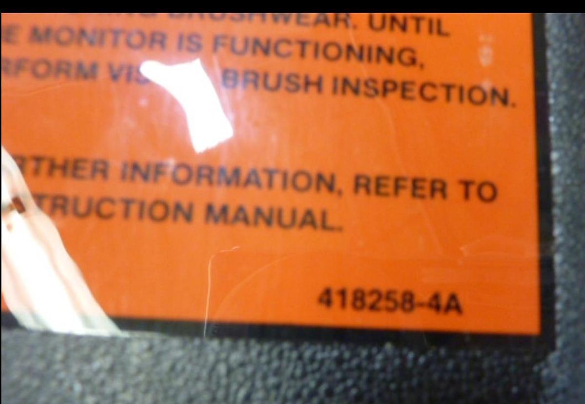 Used RELIANCE ELECTRIC Brush Monitor System 418258-1 USED