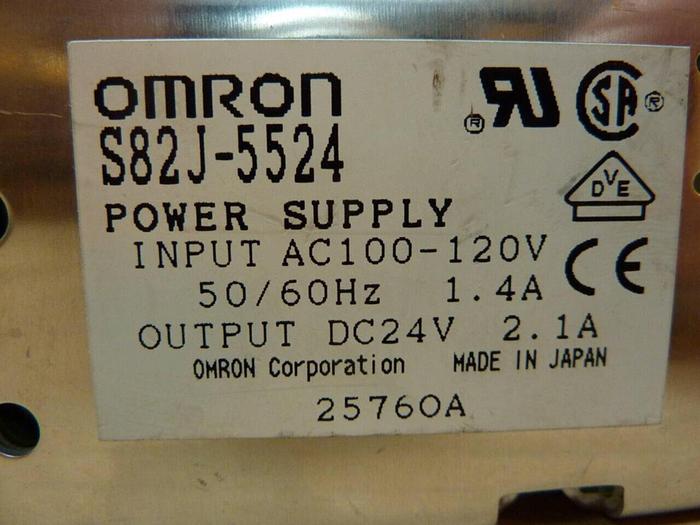 Used OMRON Power Supply S82J-5524 #97999