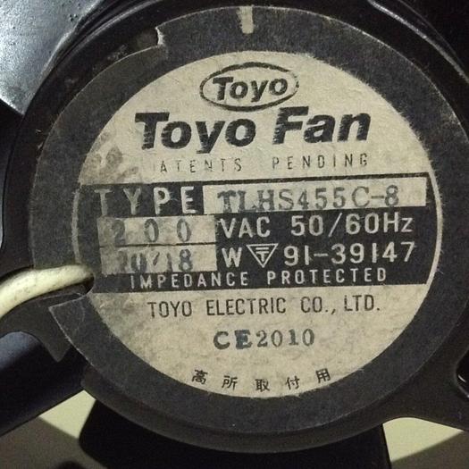 Used TOYO Fan TLHS455C-8 #84706
