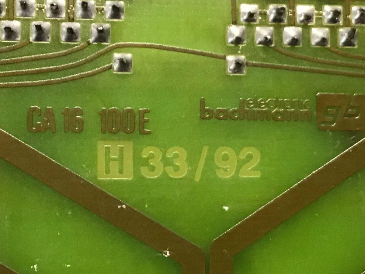 Used BACHMANN ELECTRONIC Circuit Board CA16100E Used