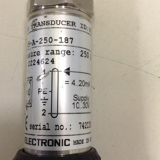 Used HYDAC Pressure Transducer HDA 3705-A-250-187 #82206