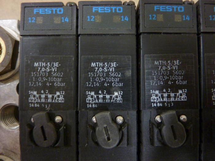 Used FESTO Control Block w/ Valves IFB8-03 #52794