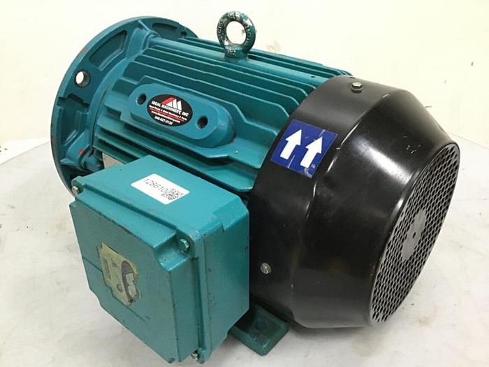 Used BROOK CROMPTON 20 HP AC Motor W-DF256I-X Used