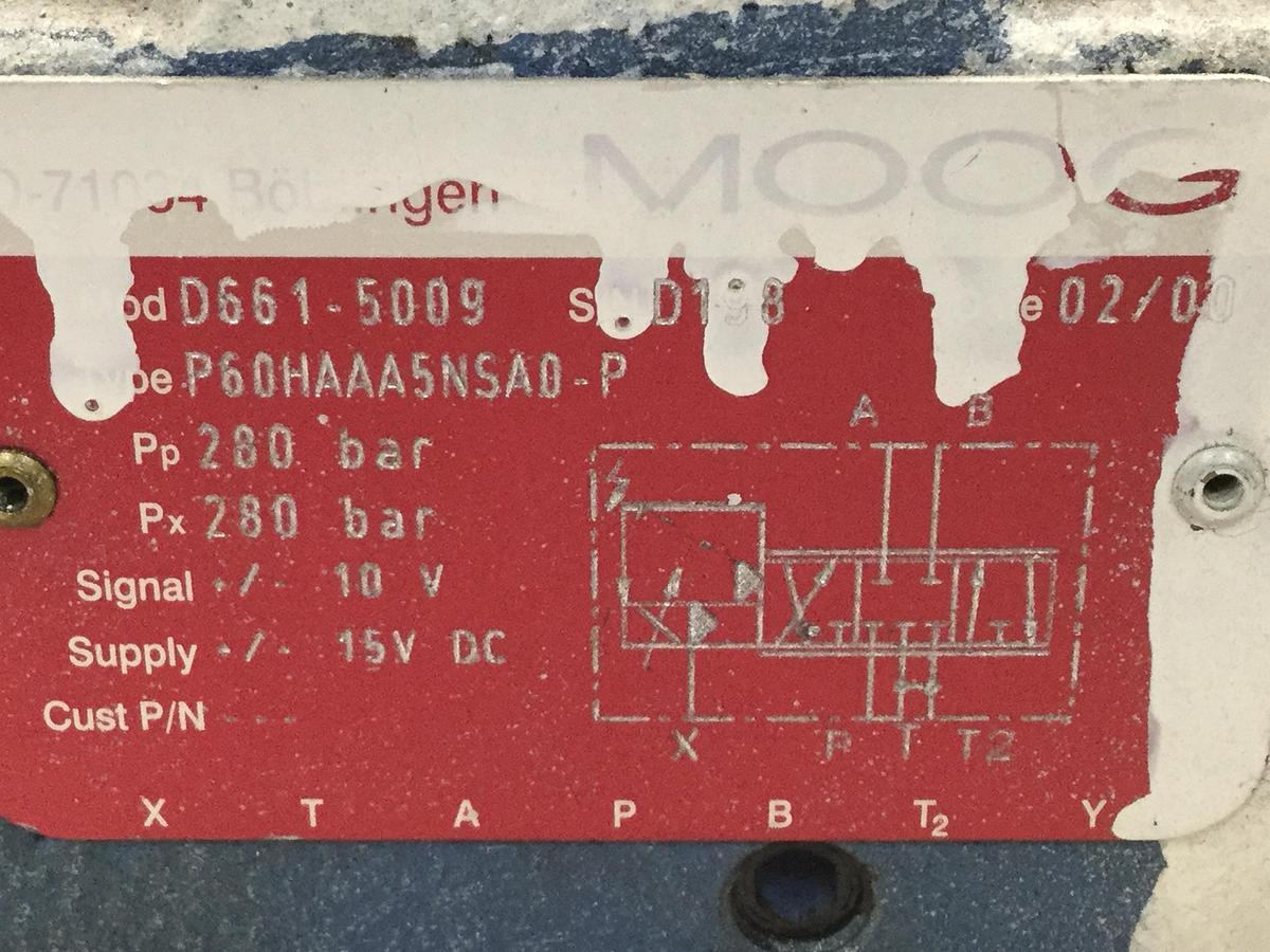 Used MOOG D661-5009 SERVO JET HYDRAULIC VALVE USED 