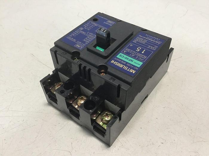 MITSUBISHI 15 Amp Circuit Breaker NF30-CS-15 #124884