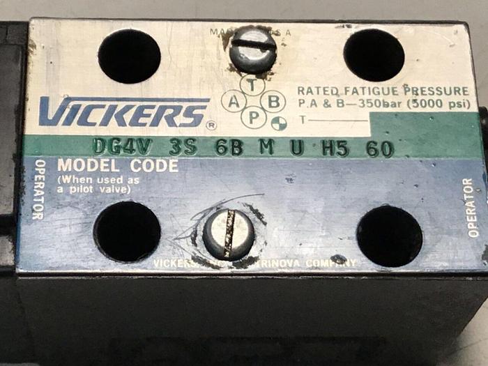 Used VICKERS Valve DG4V-3S-6B-M-U-H5-60 Used