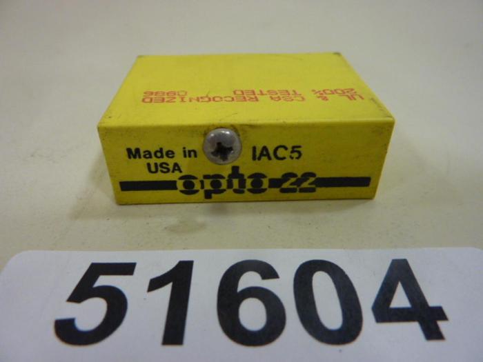 Used OPTO 22 Relay IAC5 #51604