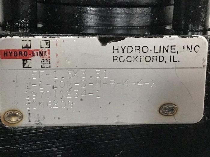 Used HYDRO LINE Hydraulic Ejector Cylinder N5F-1.5X3.31 #131618