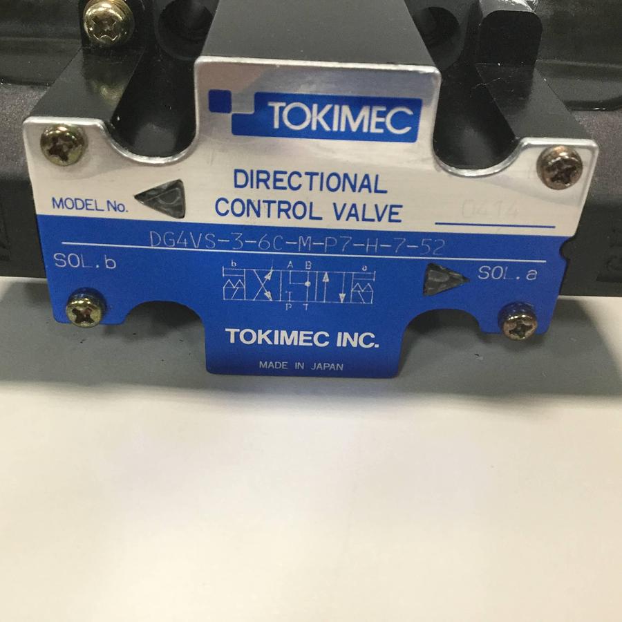 Used TOKIMEC Directional Control Valve DG4V-3-6C-M-P7-H-7-52 USED