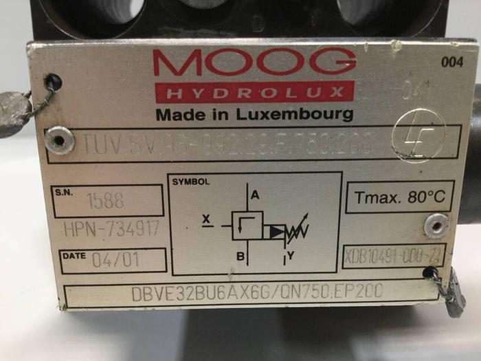 Used MOOG Pilot Valve DBVE32BU6AX6GQN750EP200 Used