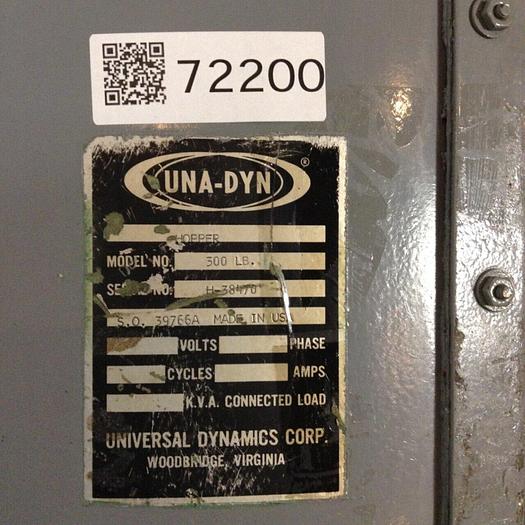 Used UNA-DYN Hopper 300 LB #72200