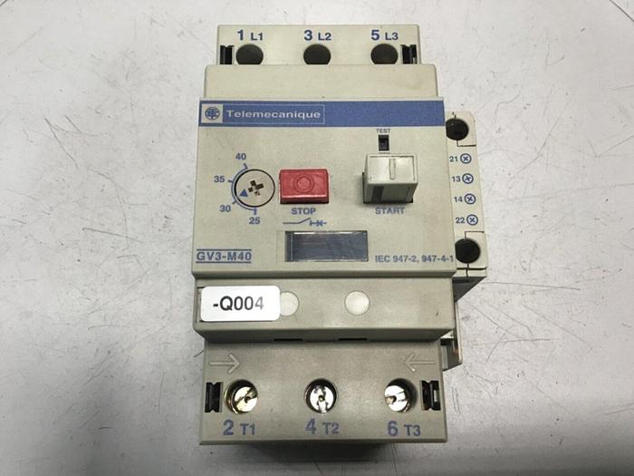 Used TELEMECANIQUE Manual Motor Starter GV3-M40 #129848