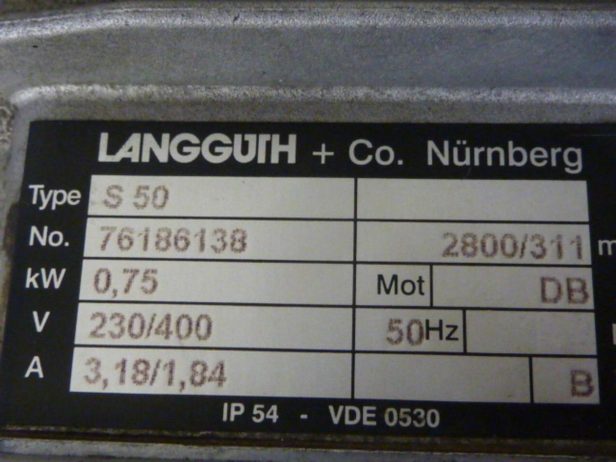 Used WITTMANN Robot Servo Motor w/ Gearbox S 50 USED