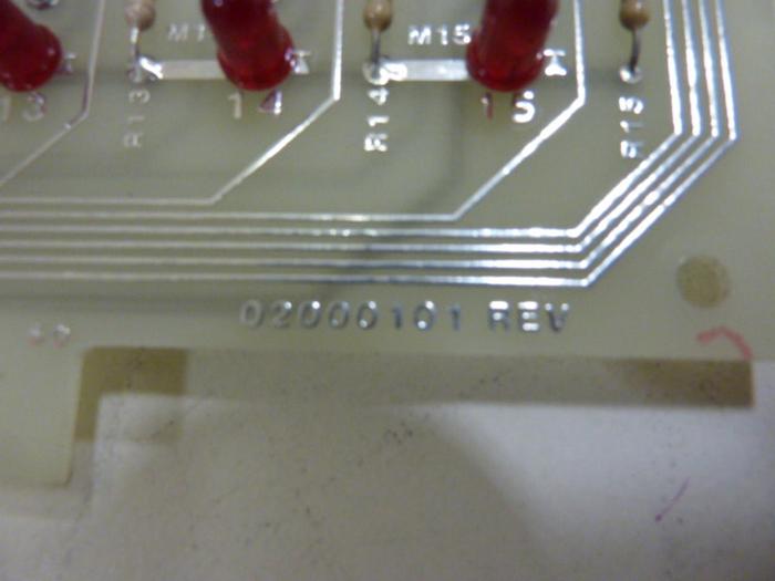 Used CONTROL LASER Circuit Board 02000101 #53774
