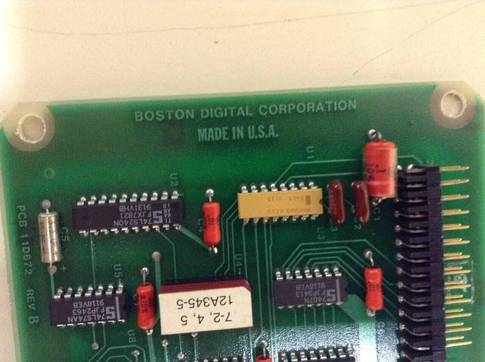 Used BOSTON DIGITAL Circuit Board PCB 11D672 #68069
