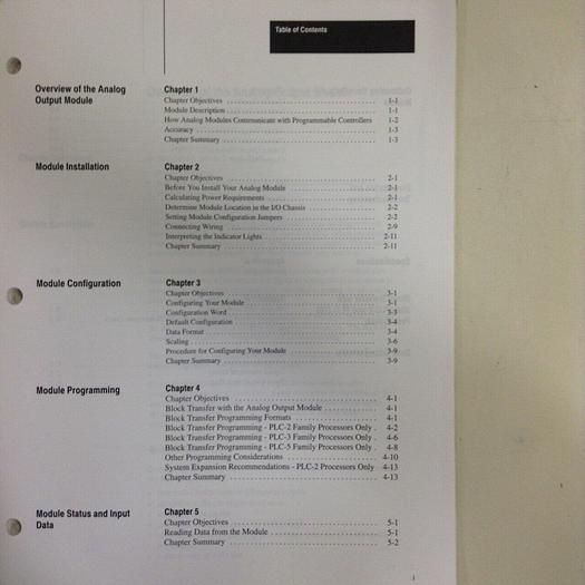 Used ALLEN BRADLEY User Manual 1771-6.5.30 #70856