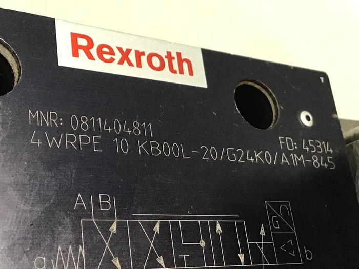 Used REXROTH Valve 4WRPE10KB00L20/G24K0/A1M845 Used