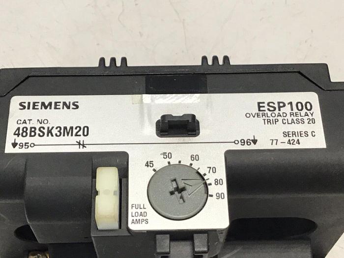 Used SIEMENS Overload Relay 48B5K3M20 Used