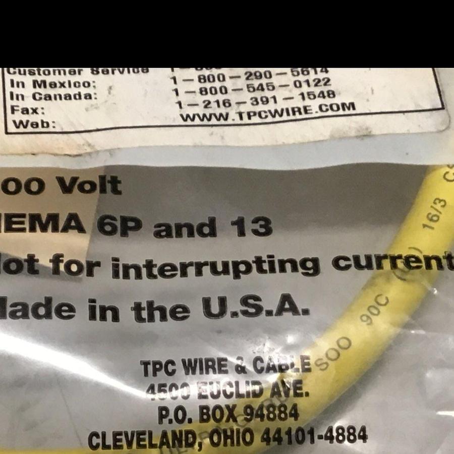 TPC WIRE & CABLE Cable 89303 NEW
