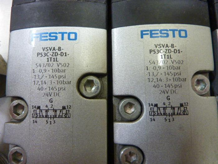 Used FESTO Control Block w/ Valves CPX-EPL-EV #60714