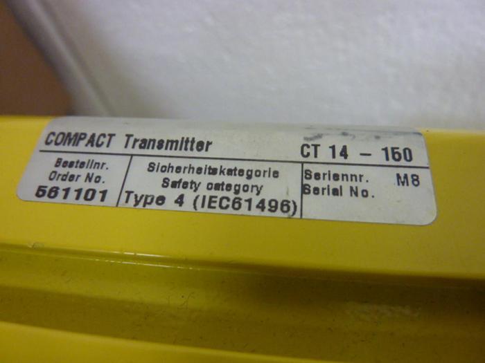 Used LEUZE Light Curtain Transmitter CT14-150 #51977
